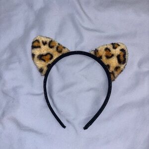 Leopard Print Cat Ear Headband for Kids